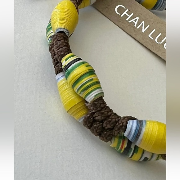 Chan Luu Ethical Fashion Recycled Paper Multi Beaded Boho Handcrafted Bracelet - Picture 5 of 8